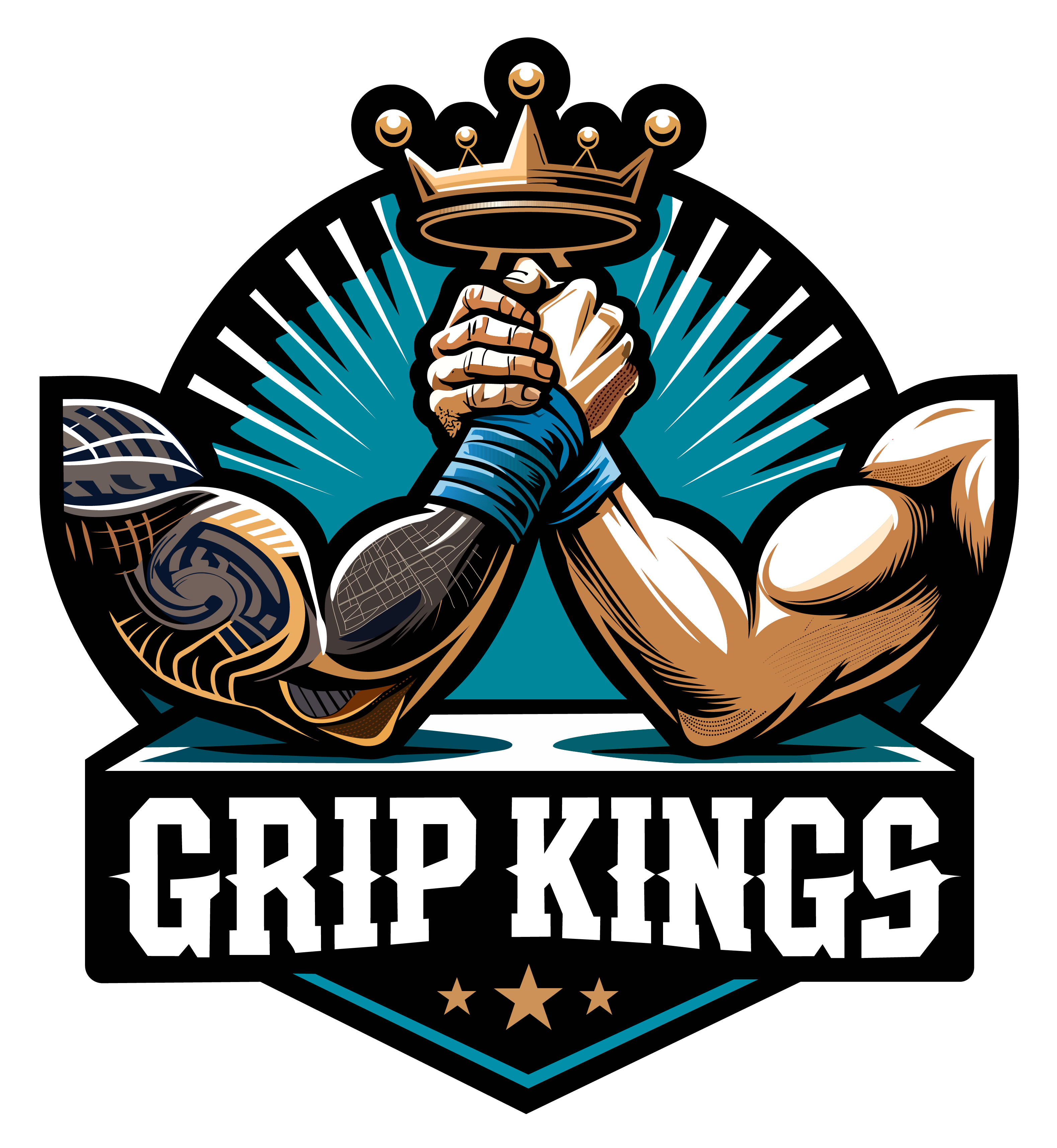 Official gripkings armwrestling logo